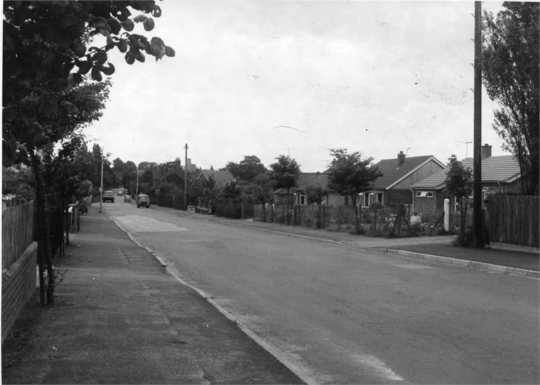 Photograph. Mundesley Road, North Walsham (North Walsham Archive).