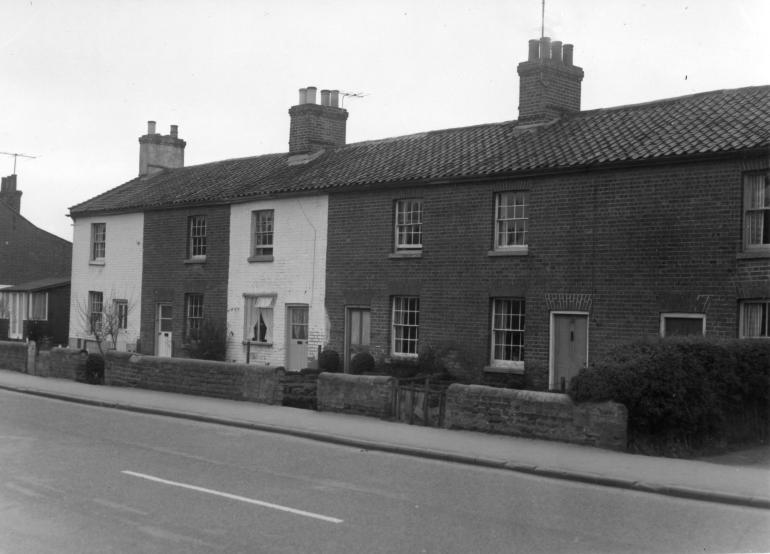 Photograph. New Road Cottages (North Walsham Archive).