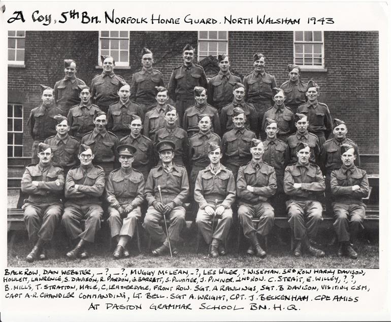 Photograph. Norfolk Home Guard (North Walsham Archive).