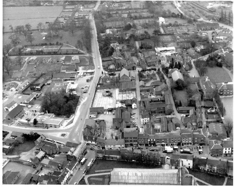 Photograph. North Walsham Aerial from the sixties (North Walsham Archive).