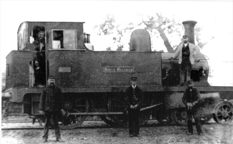 The North Walsham locomotive (North Walsham Archive) Photograph. The North Walsham locomotive (North Walsham Archive).