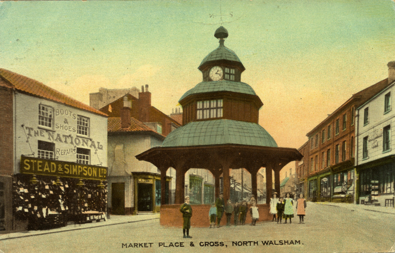 Photograph. North Walsham Market Cross (North Walsham Archive).