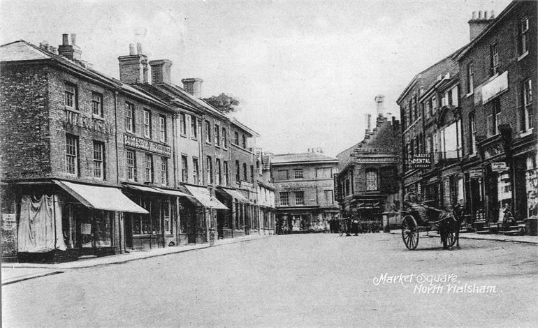 Photograph. North Walsham Market Place (North Walsham Archive).
