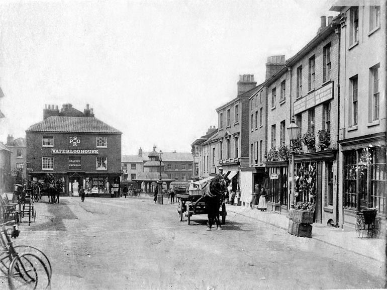 Photograph. North Walsham Market Place (North Walsham Archive).