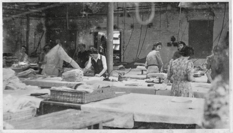 Photograph. North Walsham Steam Laundry in the 1950s (North Walsham Archive).