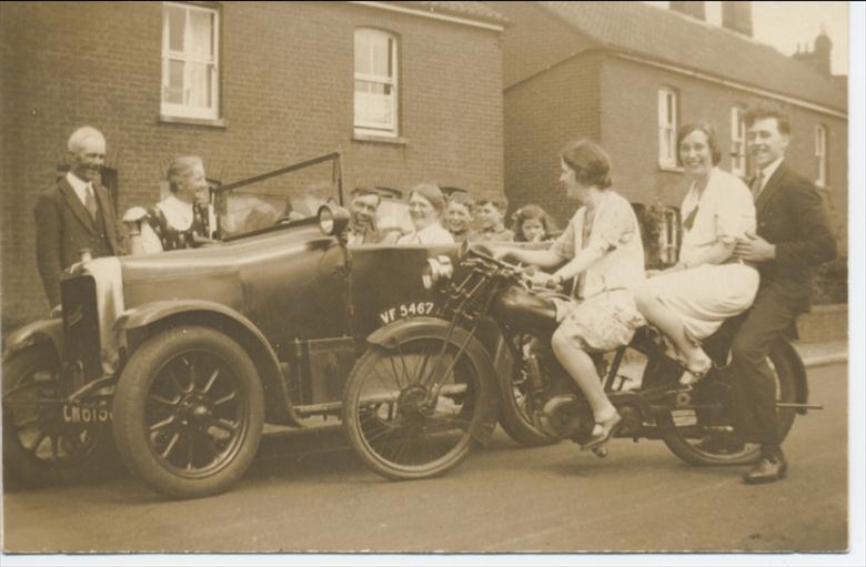 Photograph. Postcard of 14 Bradfield Road, North Walsham (North Walsham Archive).
