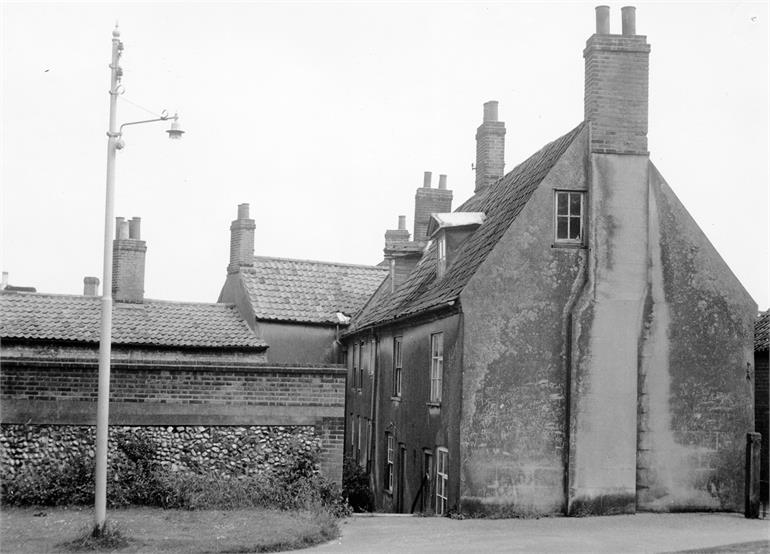 Photograph. Ship Yard, North Walsham in the 1950s (North Walsham Archive).