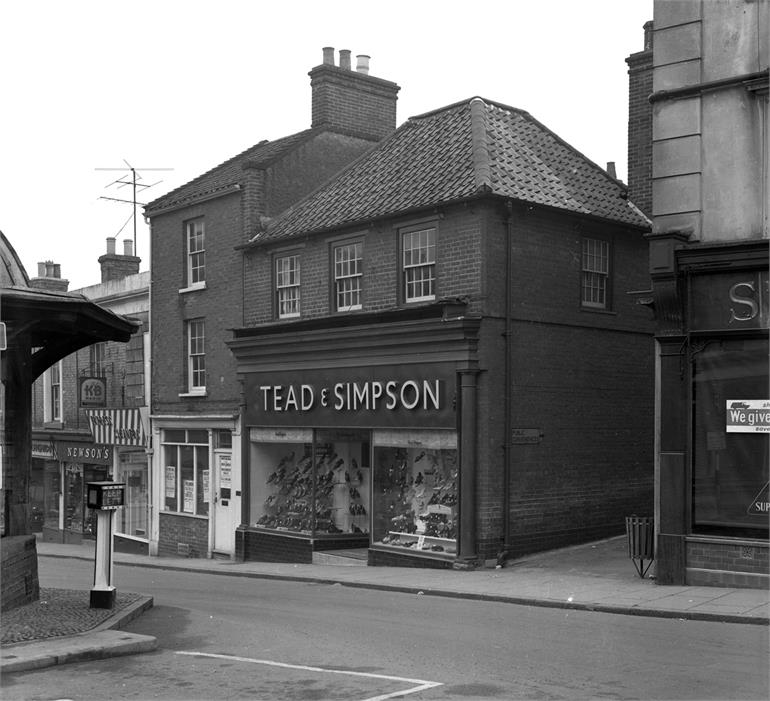 Photograph. Stead & Simpson Shoe Shop (North Walsham Archive).