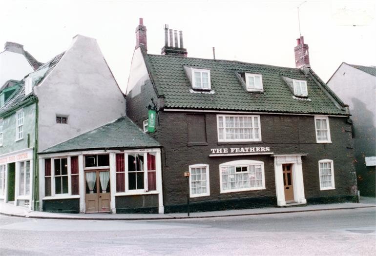 Photograph. The Feathers Public House, North Walsham (North Walsham Archive).