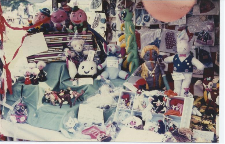 Photograph. Toys sold to raise money for the building of the Community Centre. 1971. (North Walsham Archive).