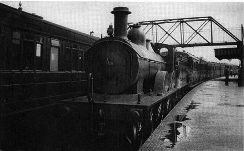 Photograph. Train at North Walsham "Town" Station. (North Walsham Archive).