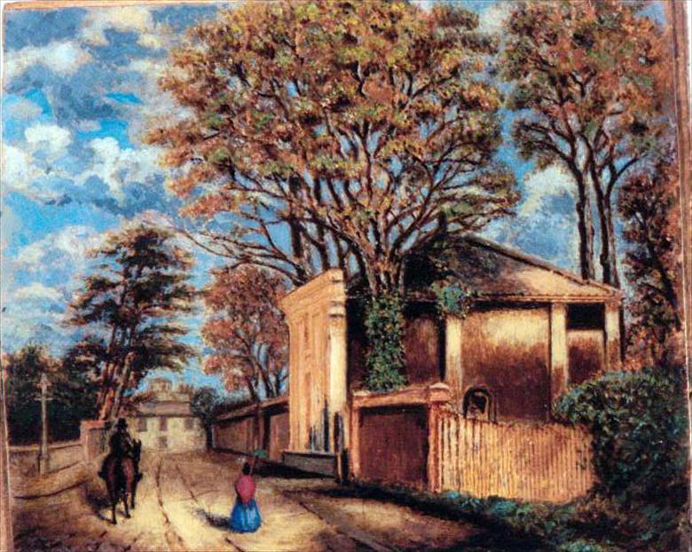 Photograph. An unsigned painting of the (North Walsham Archive).