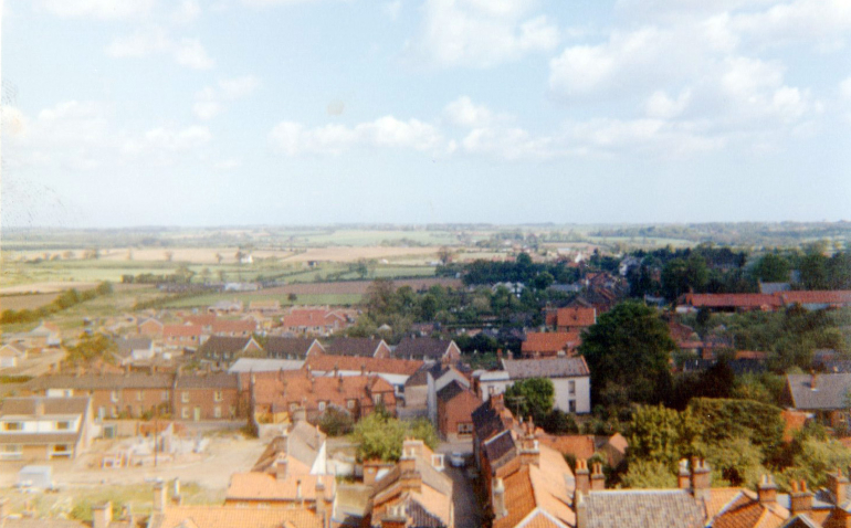 Photograph. View from the Church Tower (North Walsham Archive).