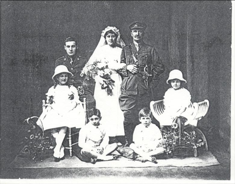 Photograph. Wedding of Dr and Mrs Blewitt. (North Walsham Archive).