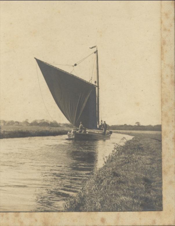 Photograph. Wherry near Royston Bridge (North Walsham Archive).