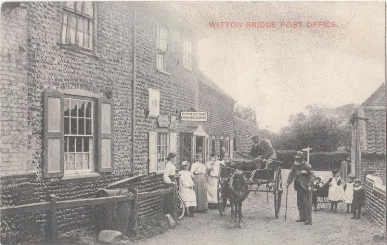 Photograph. Witton Bridge Post Office (North Walsham Archive).
