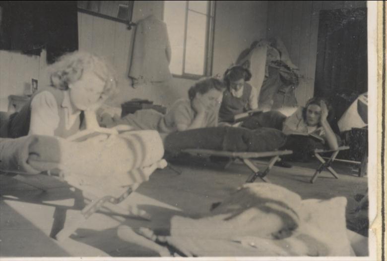 Photograph. Youth Club, North Walsham at camp in 1949. (North Walsham Archive).