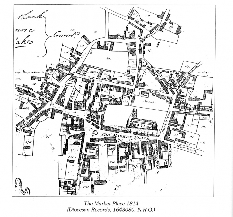 North Walsham 1814 Map