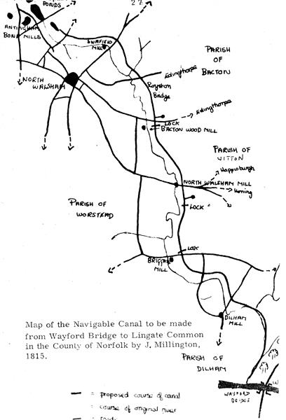 North Walsham Dilham Navigable Canal 1815